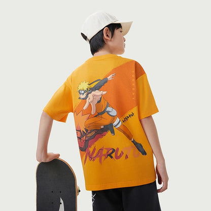 Youth/Kids Anta Naruto 2025 Summer Pure Cotton T-Shirt