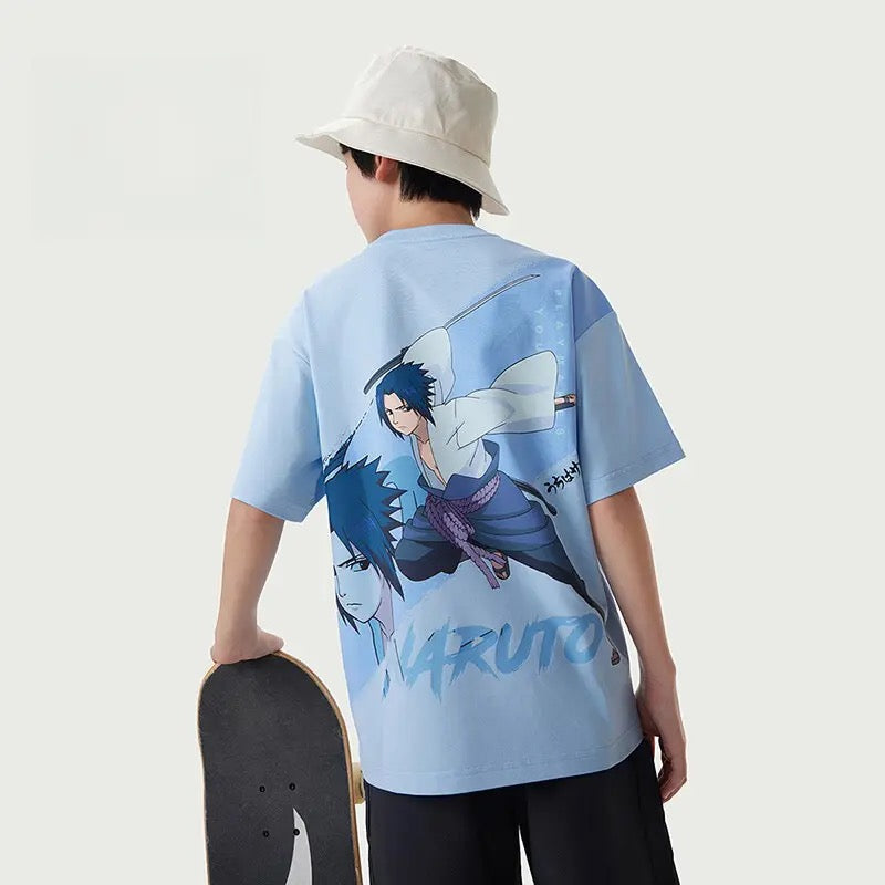 Youth/Kids Anta Naruto 2025 Summer Pure Cotton T-Shirt