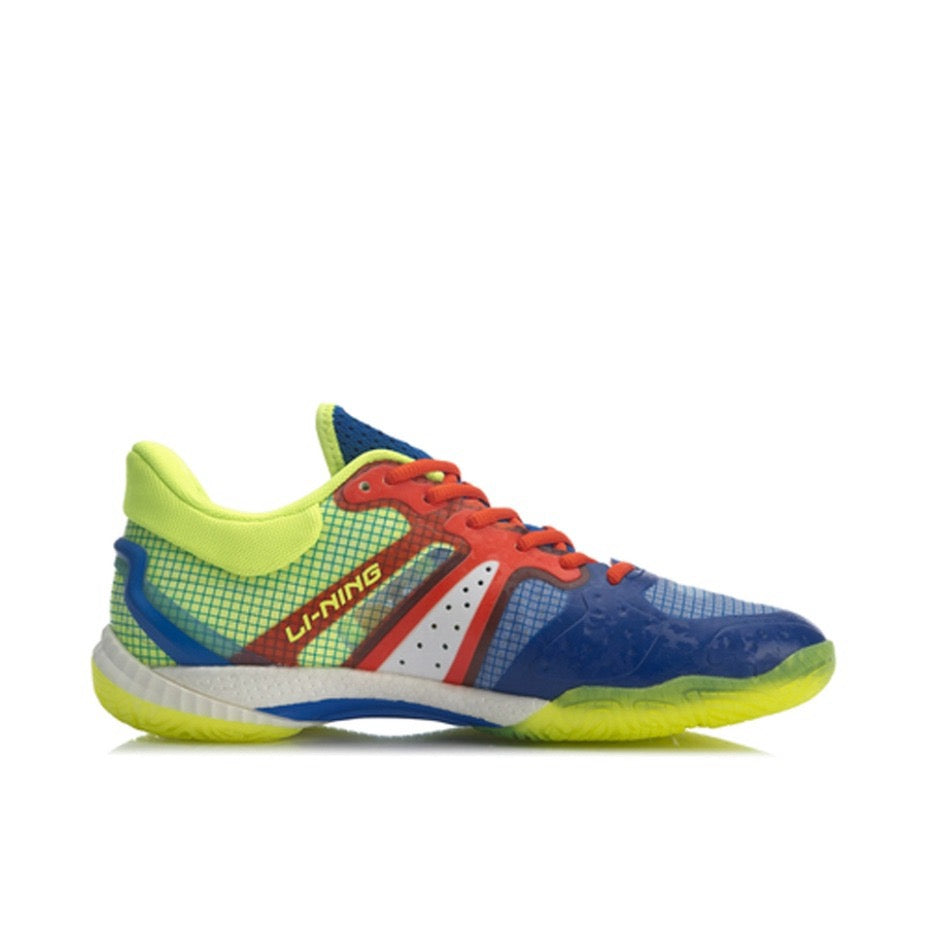 Li-Ning Gyrfalcon 4 Badminton Shoes - Blue/Yellow