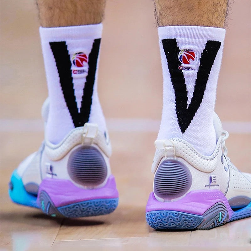 [CBA] Li-Ning High-Top Anti-Slip Socks for On-Court Players