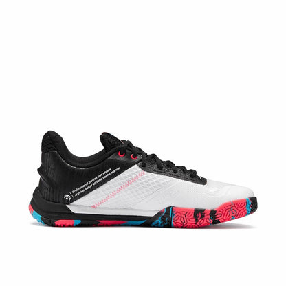 Li-Ning Saga SE Badminton Shoes - White/Black/Red