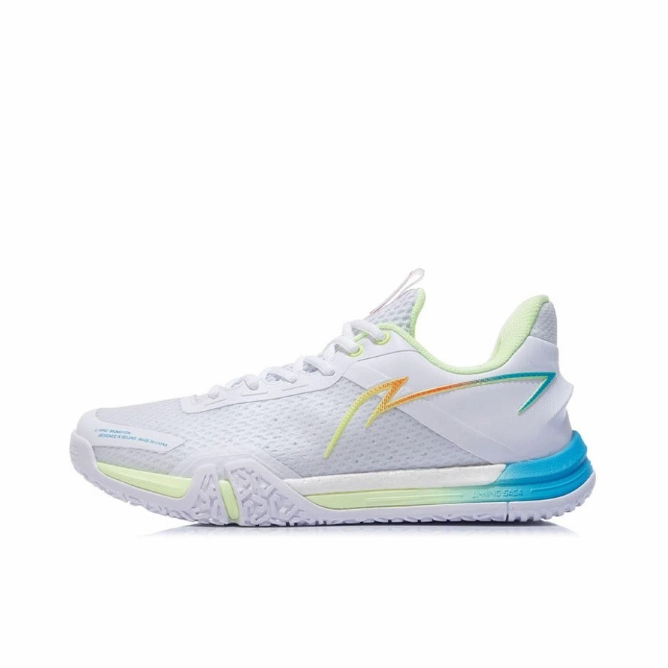 Li-Ning Saga SE Badminton Shoes - White/Blue