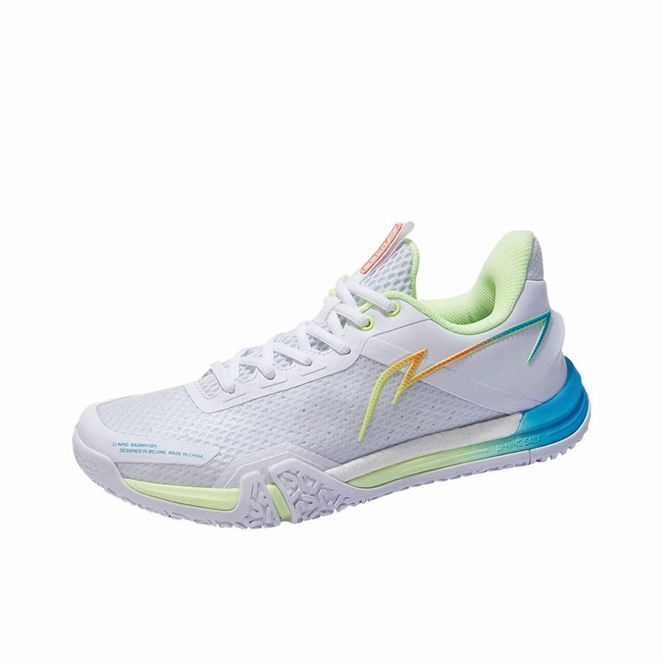 Li-Ning Saga SE Badminton Shoes - White/Blue