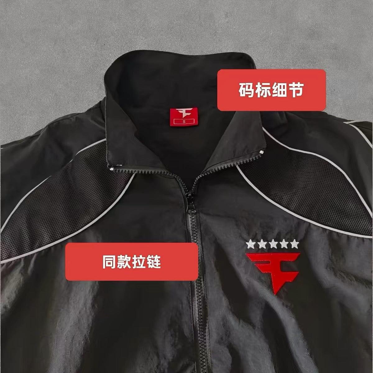 FAZE CLAN 2026 CSGO Reflective Embroidered Jacket TWISTZZ