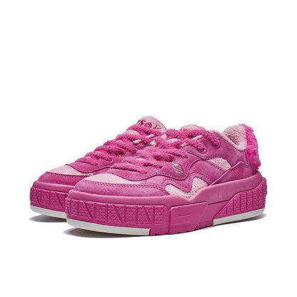（Women）Li-Ning x Disney 001 UNBLOCK Low Casual Sneakers - Strawberry Bear
