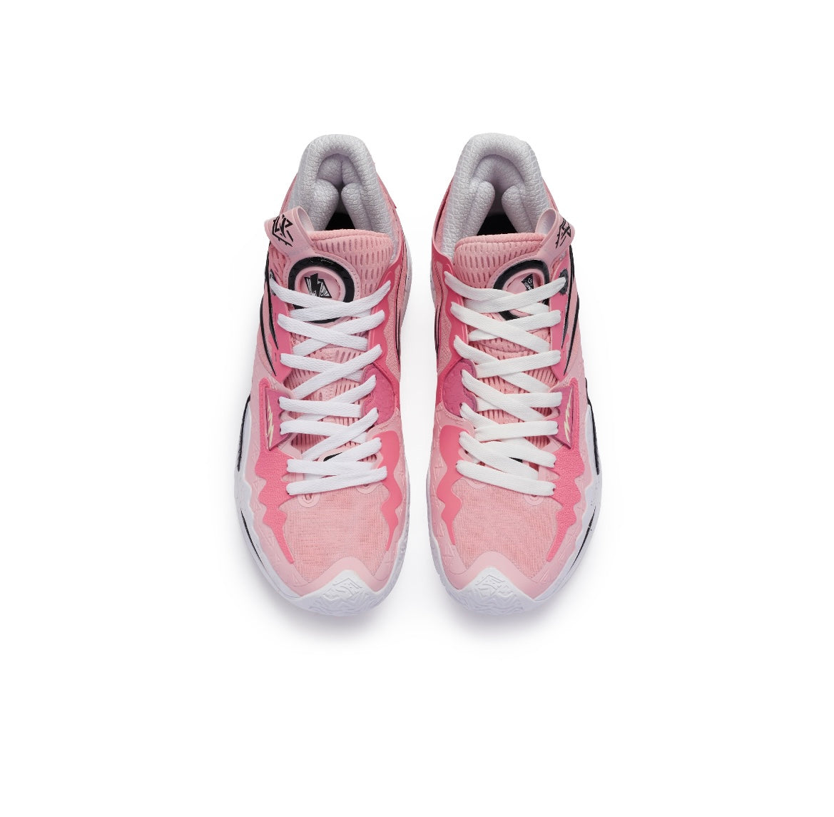 Pink kyrie basketball discount shoes