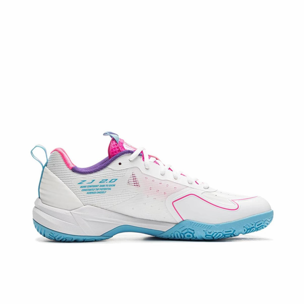 Li-Ning Halberd ZJ 2.0 Badminton Shoes - White/Blue/Pink