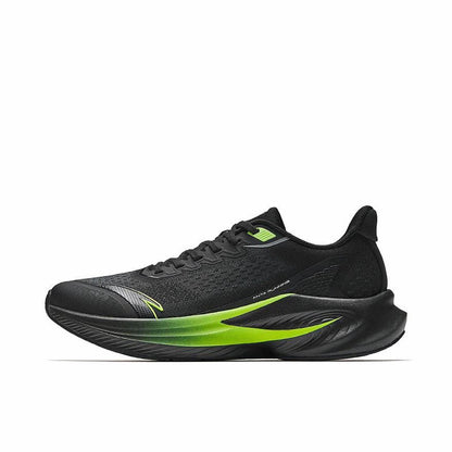 【Yibo Wang】 Anta Stinger 6 Fabric PP Film Running Shoes - Black/Green