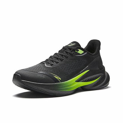 【Yibo Wang】 Anta Stinger 6 Fabric PP Film Running Shoes - Black/Green