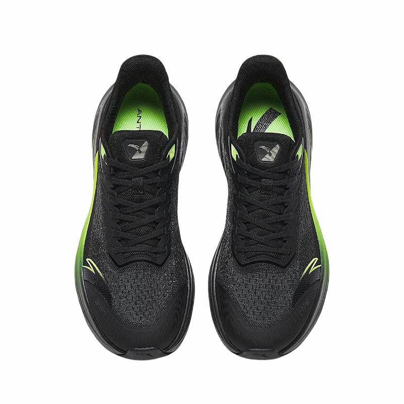 【Yibo Wang】 Anta Stinger 6 Fabric PP Film Running Shoes - Black/Green