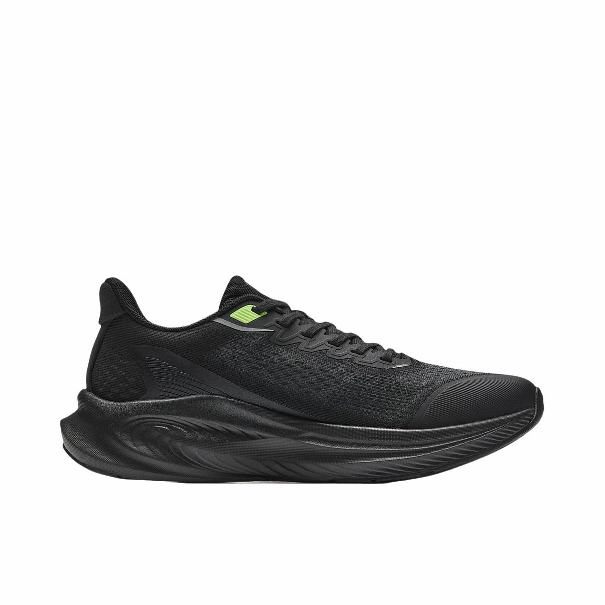 【Yibo Wang】 Anta Stinger 6 Fabric PP Film Running Shoes - Black/Green