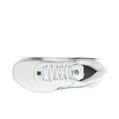 Li-Ning Pu Non-Slip Breathable Low-Top Badminton Shoes - White/Green