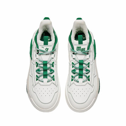 （Women & Men）Anta Badao 2026 Spring Casual Sneakers - White/Green