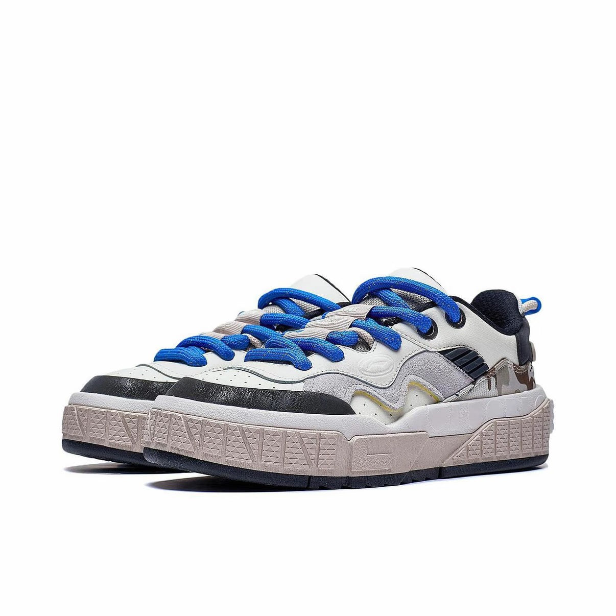 Li-Ning 001 UNBLOCK Low Casual Sneakers - White/Black/Blue