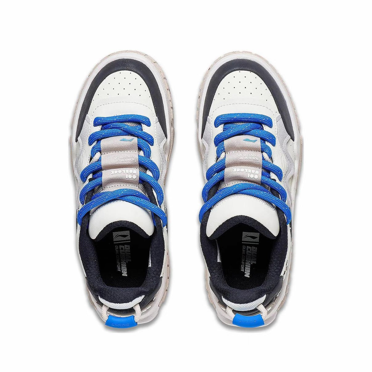 Li-Ning 001 UNBLOCK Low Casual Sneakers - White/Black/Blue