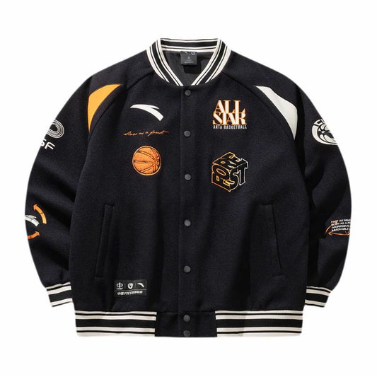 Anta Campus Series 2026 Spring Baseball Embroidered Jacket