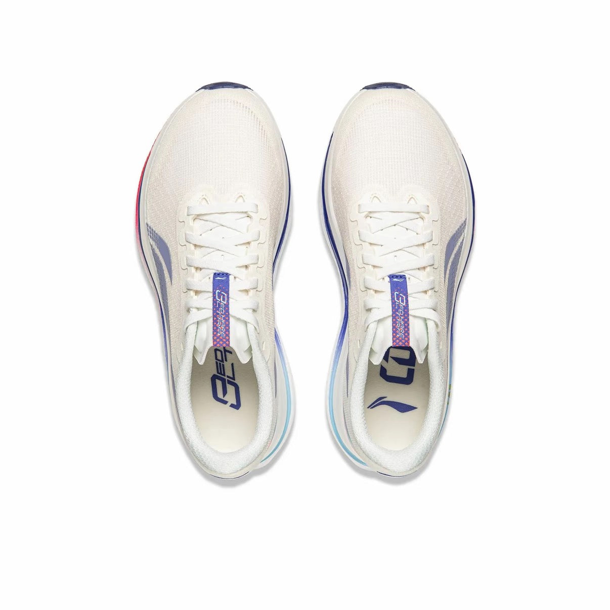 （Women & Men）Li-Ning Red Hare 9 Ultra Marathon Running Shoes - Champagne White/Blue