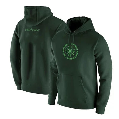 Kyrie Irving Shield Durant Nets No. 11 Hoodie - Olive Green