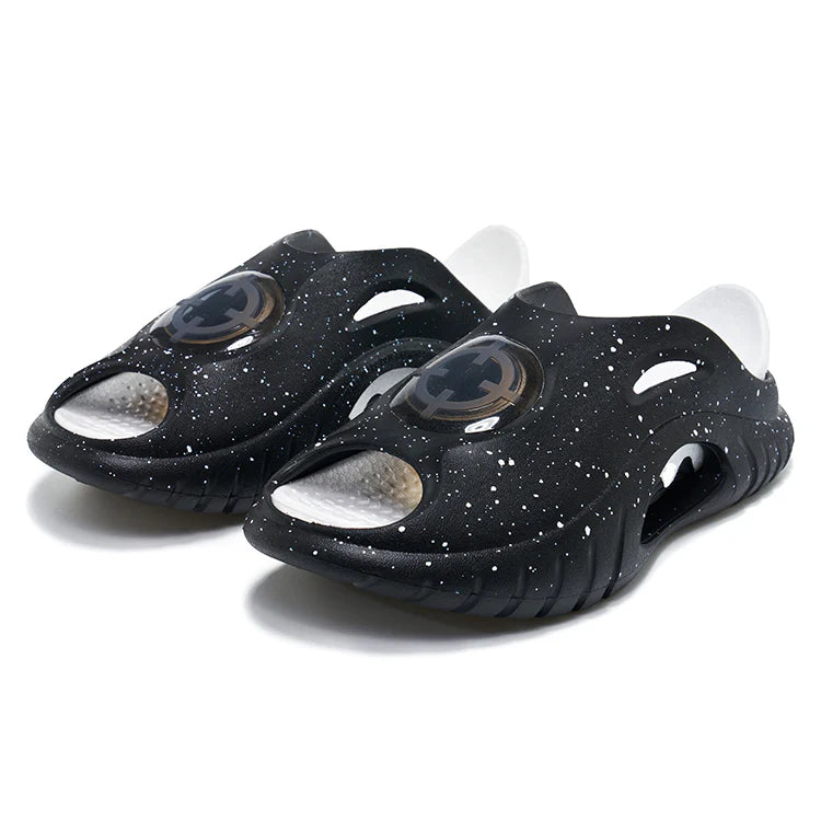 Austin Reaves x RIGORER Waterproof Soft Elastic Shark Slippers - Coconut Ash