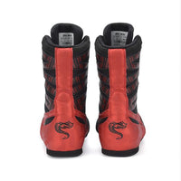 Do-win High Barrel Professional Boxing Training Shoes - Red/Black