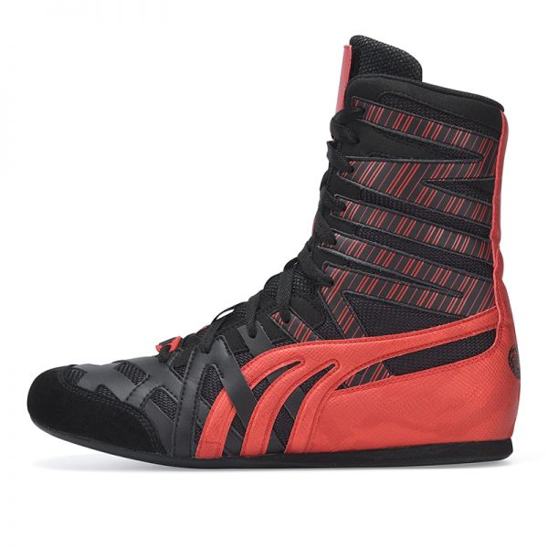 Do-win High Barrel Professional Boxing Training Shoes - Red/Black