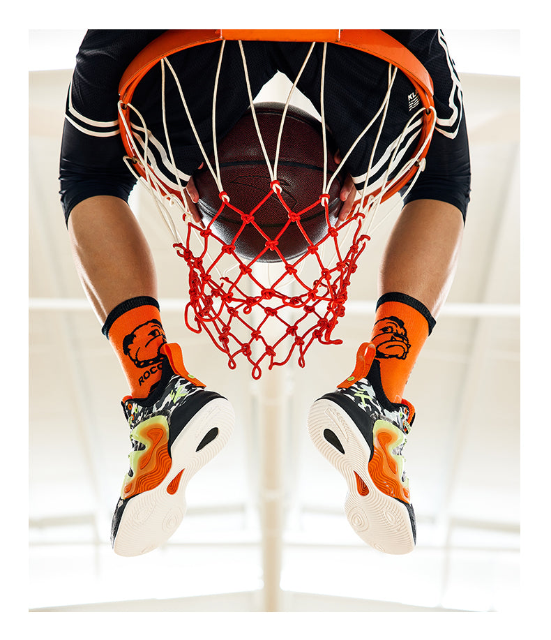 Anta Men's KT "The Mountain 1.0" Low Actual Basketball Shoes - Black/Gray