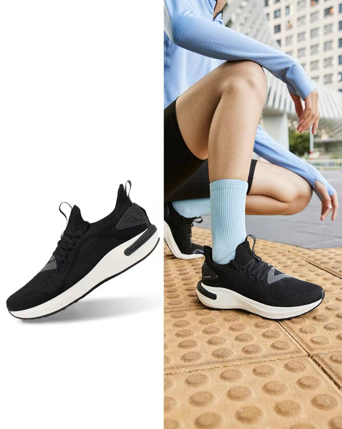 Peak Taichi 5.0 Adapt Running Shoes - Cool Black