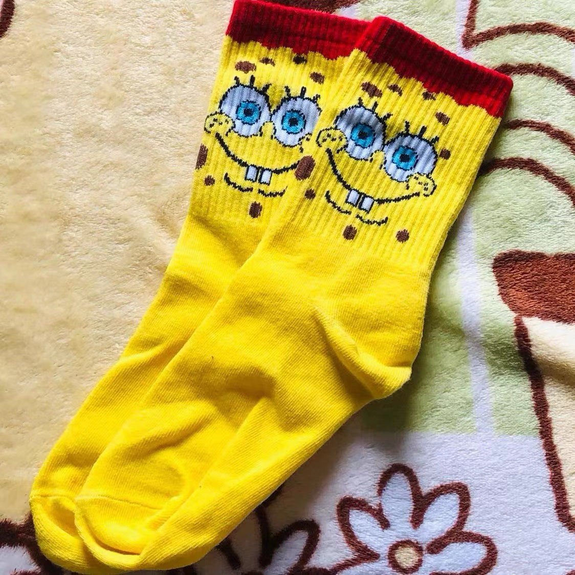 Spongebob basketball outlet socks