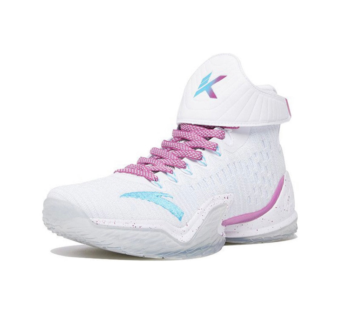 Anta Men's Klay Thompson Kt3 White/Blue/Pink Basketball Shoes