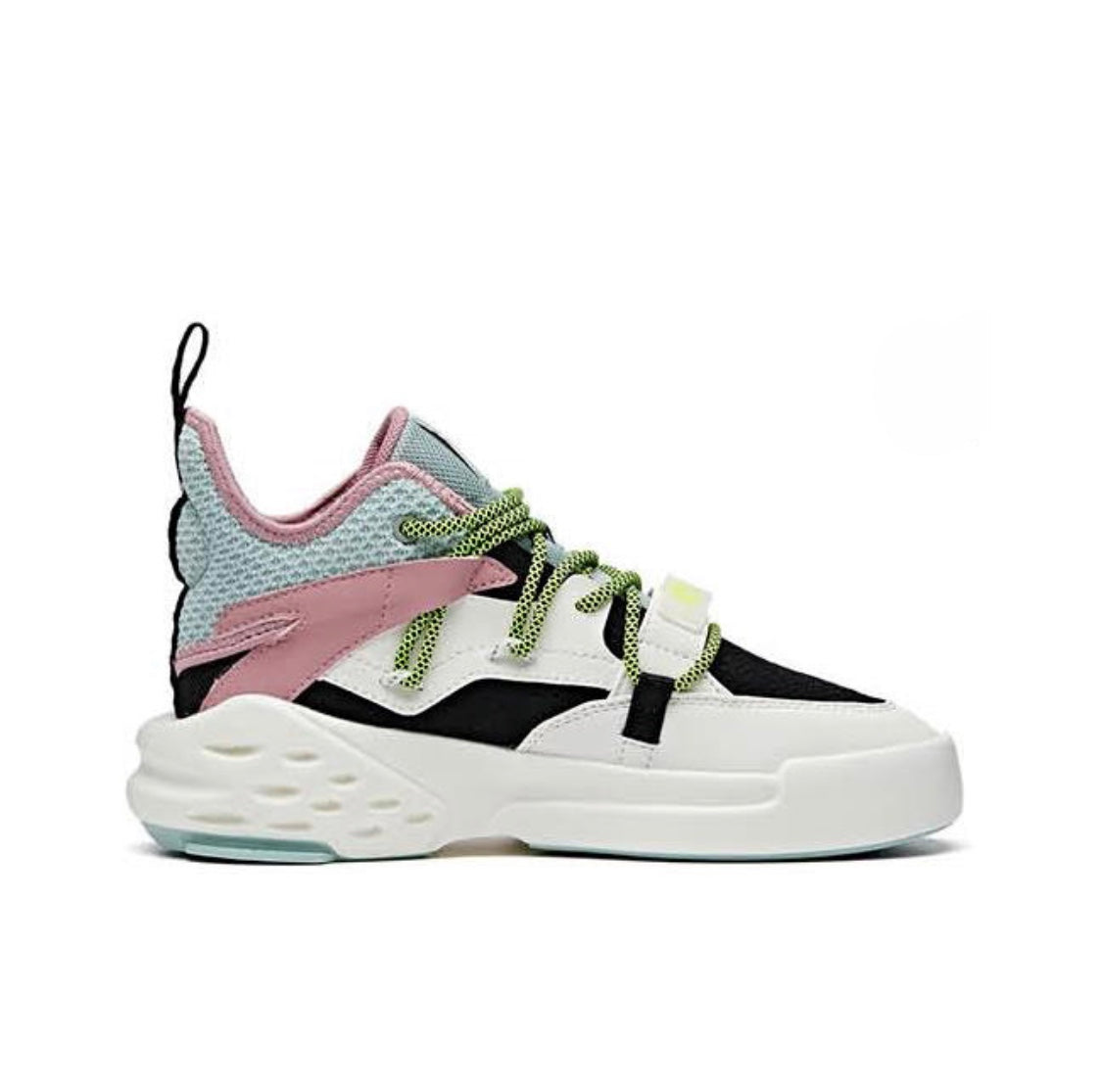 Anta Women's Badao 5 Mid White/Black/Pink