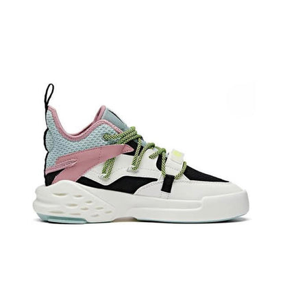 Anta Women's Badao 5 Mid White/Black/Pink