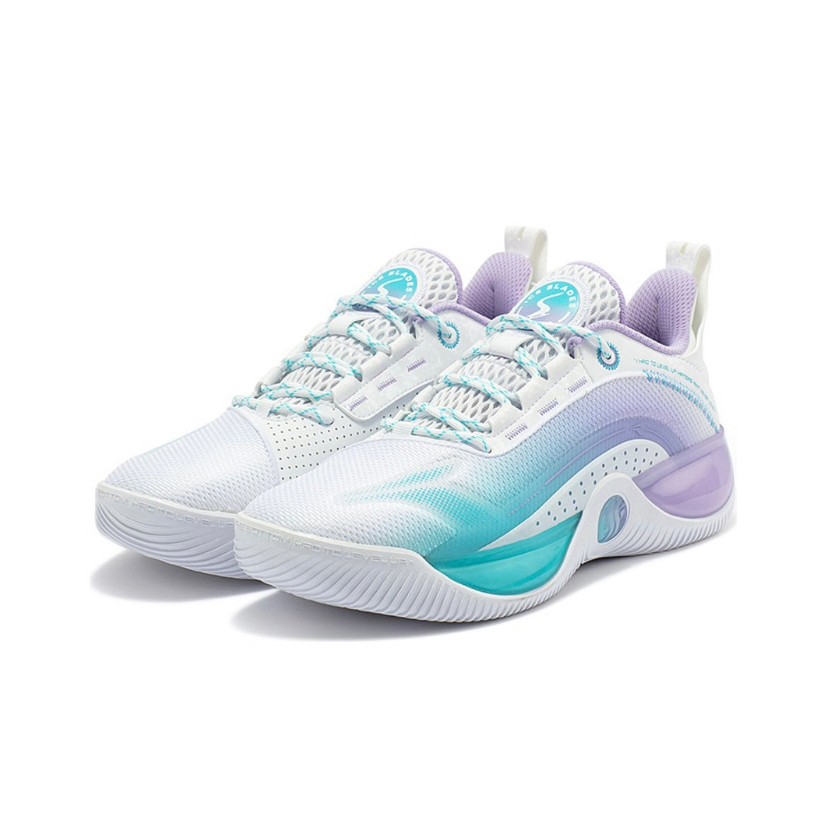 361 Degrees LVL Up Basketball Shoes - White/Blue
