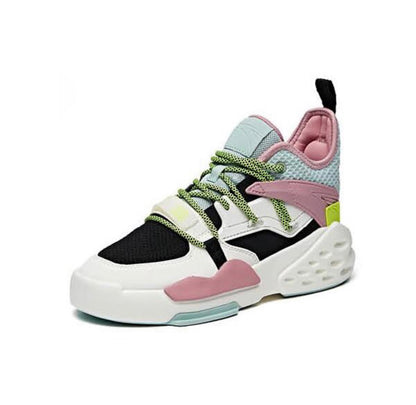 Anta Women's Badao 5 Mid White/Black/Pink