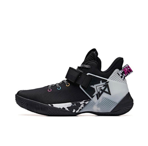 2019 Summer Anta Klay Thompson Shock The game 3.0 Low Basketball Shoes -  Black/Yellow/Purple