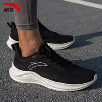 Anta 2023 Spring C37 Sports Running Shoes - Black/White