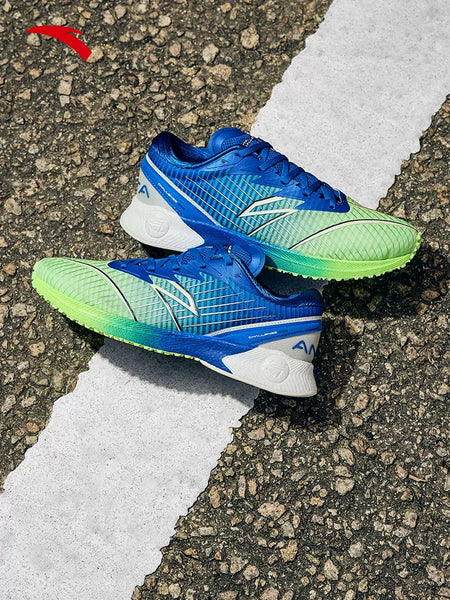 Anta Challenge 202 3.0 | 2022 Marathon Pro Racing Nitroge Technology Sneakers - Green/Blue