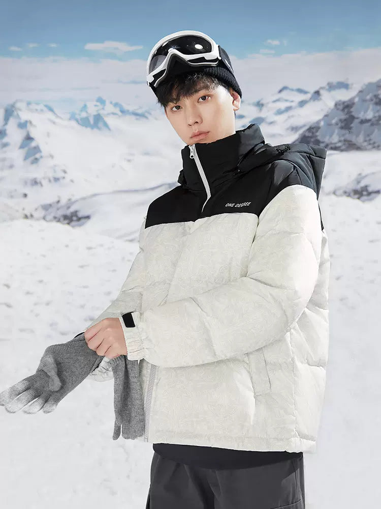 361 Degree Down Jacket 2022 Winter Men's Short Hooded