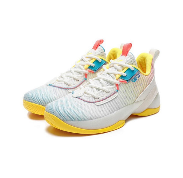 Anta KT8 Klay Thompson Basketball Sneakers - White/Blue/Yellow